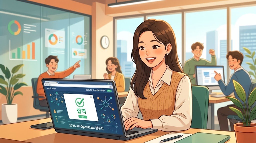 2026 AI+OpenData챌린지 서류평가 합격자 발표 및 과제별 확인 가이드 알아둘 사항