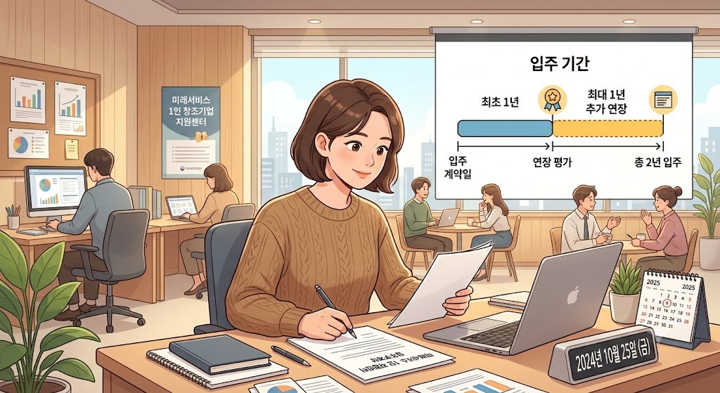 (주)미래서비스 1인 창조기업 지원센터 입주기업 모집공고 총정리 알아둘 사항