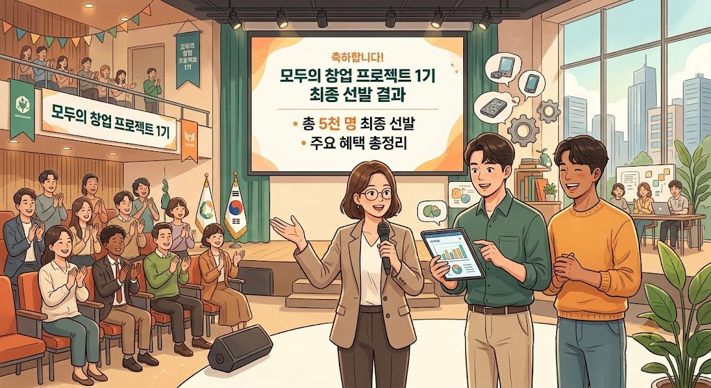 모두의 창업 프로젝트 1기 결과 분석: 5천 명 최종 선발과 주요 혜택 총정리 알아둘 사항