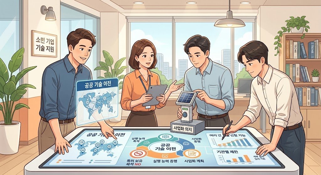 중소기업 기술 지원, 범부처 무상 기술거래 통합 안내 핵심 정리 알아둘 사항